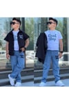 COOL BOY NAKIŞLI GÖMLEKLİ 3LÜ ERKEK TAKIMI