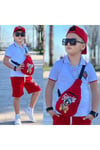 FLEKS POLO YAKA THIŞÖRT ŞORTLU ÇANTA ŞAPKA Lİ TAKIMLAR