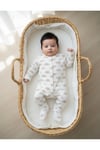Baskılı Bebek Uzun Kollu Çıtçıtlı Zıbın
