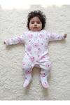 Baskılı Bebek Uzun Kollu Çıtçıtlı Zıbın