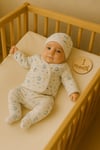 Hediyelik Bebek Yenidoğan Hastene Çıkışı Bereli Uzun kol Çocuk Baskılı Pamuk Alt Üst Takım