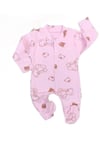 Hediyelik Pembe Ayıcık Baskılı Bebek Body & Zıbın