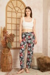 Kadın & Çocuk Baskılı Yumuşak Dokulu Yazlık Pijama Altı