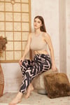 Kadın & Çocuk Baskılı Yumuşak Dokulu Yazlık Pijama Altı