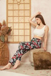 Kadın & Çocuk Baskılı Yumuşak Dokulu Yazlık Pijama Altı