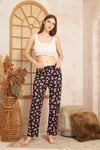 Kadın & Çocuk Baskılı Yumuşak Dokulu Yazlık Pijama Altı