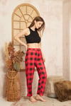 Kadın & Çocuk Baskılı Yumuşak Dokulu Yazlık Pijama Altı