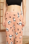 Kadın & Çocuk Baskılı Yumuşak Dokulu Yazlık Pijama Altı