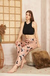 Kadın & Çocuk Baskılı Yumuşak Dokulu Yazlık Pijama Altı