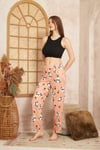 Kadın & Çocuk Baskılı Yumuşak Dokulu Yazlık Pijama Altı