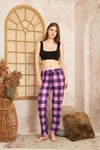 Kadın & Çocuk Baskılı Yumuşak Dokulu Yazlık Pijama Altı