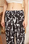 Kadın & Çocuk Baskılı Yumuşak Dokulu Yazlık Pijama Altı