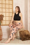 Kadın & Çocuk Baskılı Yumuşak Dokulu Yazlık Pijama Altı