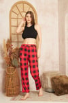 Kadın & Çocuk Baskılı Yumuşak Dokulu Yazlık Pijama Altı