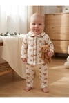 Kız Bebek Çocuk Pamuklu Oyali Pijama Takımı Hediyelik