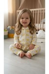 Kız Bebek Çocuk Pamuklu Oyali Pijama Takımı Hediyelik
