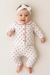 Kız Bebek Çocuk Pamuklu Oyali Pijama Takımı Hediyelik