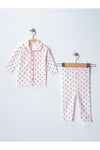 Kız Bebek Çocuk Pamuklu Oyali Pijama Takımı Hediyelik