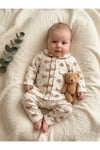 Kız Bebek Çocuk Pamuklu Oyali Pijama Takımı Hediyelik