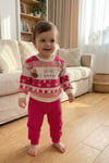 Kız Bebek Takım Pamuklu Uzun Kollu Alt Üst