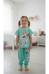 Kız Çocuk Çizgi Film Karakterkeri Baskılı T-shirt Eşofman Ikili Takım