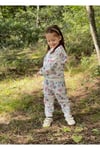 Kız Çocuk Siyah Baskılı Uzun Kollu Alt-üst Takımı