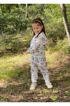 Kız Çocuk Siyah Baskılı Uzun Kollu Alt-üst Takımı