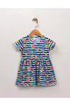 KIZ ÇOCUK YAZLIK KISA KOL BASKILI ELBİSE