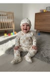 Koala Baskılı Bereli Bebek Uzun Kollu 3'Lü Zıbın Alt Üst Takım