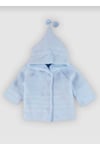 Unisex Bebek Uzun Kollu Şapkası Ponponlu Hırka Modelleri