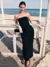Tailored Strapless Pocket Dress