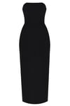 Tailored Strapless Pocket Dress