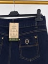 Gucci Lacivert İspanyol Paça Kadın Kot Pantolon