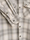 Mavi Slim Fit Ekose Erkek Gömlek – Gri/Krem – S Beden