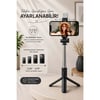 H1S Bluetooth Kumandalı Selfie Çubuğu ve Tripod Siyah