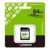Kingston 64GB SDXC Canvas Select Plus Gen3 100MB/s C10 UHS-I U1 V10