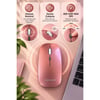 SPRANGE SR-M1 Kablosuz & Bluetooth Şarjlı Mouse Rose