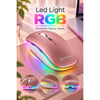 SPRANGE SR-M1 Kablosuz & Bluetooth Şarjlı Mouse Rose