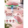 SPRANGE SR-M1 Kablosuz & Bluetooth Şarjlı Mouse Rose