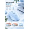 SPRANGE SR-M4 Kablosuz & Bluetooth 5.4 Şarjlı Mouse Mavi