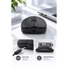SPRANGE SR-M4 Kablosuz & Bluetooth 5.4 Şarjlı Mouse Siyah