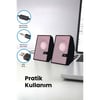 Sprange SR-PN784 3W-2 USB 2.0 3.5mm USB 5V Hoparlör Pembe