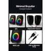 Sprange SR-PN786 3W-2 USB 2.0 + 3.5mm 5V Hoparlör Siyah