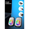 Sprange SR-PN786 3W-2 USB 2.0 + 3.5mm 5V Hoparlör Beyaz