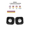 Sprange SR-PN99 2W-2 USB 2.0 + 3.5mm 5V Hoparlör Siyah