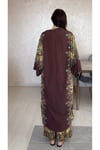 Desenli Kimono Alt Üst 3 lü Takım