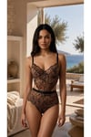 Balenli Leopar Desenli Babydoll