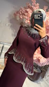 FERİHA SARIOĞLU BORDO ABİYE