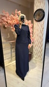 GENÇ BÜYÜK BEDEN ABİYE LACİVERT 