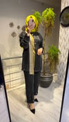GHİSA DÜĞME DETAYLI ÇİZGİLİ TAKIM